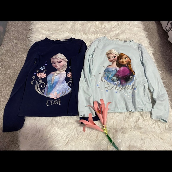 2 Elsa Anna shirts